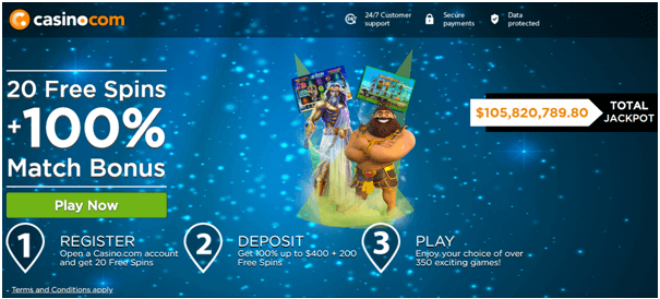 220 free spins on Age of the Gods slot