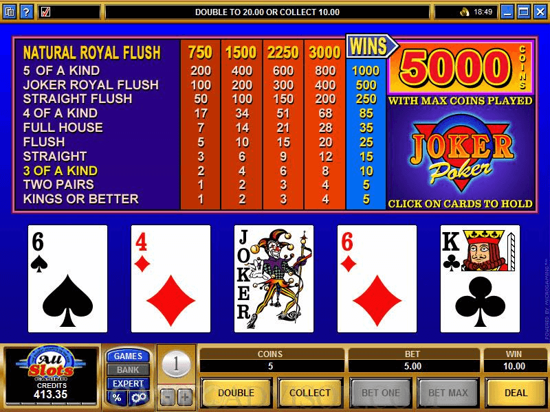 Джокер покер игровые автоматы казино онлайн вулкан на андроид