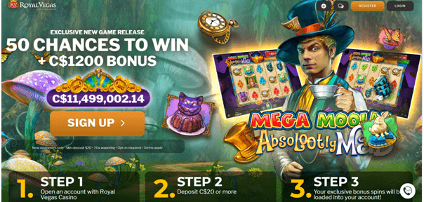 Royal Vegas Casino Canada free spins