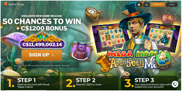 Royal Vegas Casino Canada free spins