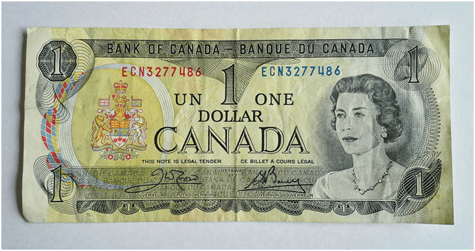 Bank of Canada $1 Bill now worth $7000