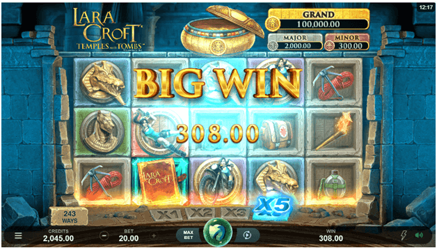 Lara Croft Temples and Tombs slots Jackpot