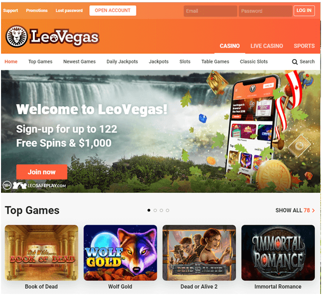 Leo Vegas Casino Canada