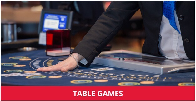 Table games at Starlight casino