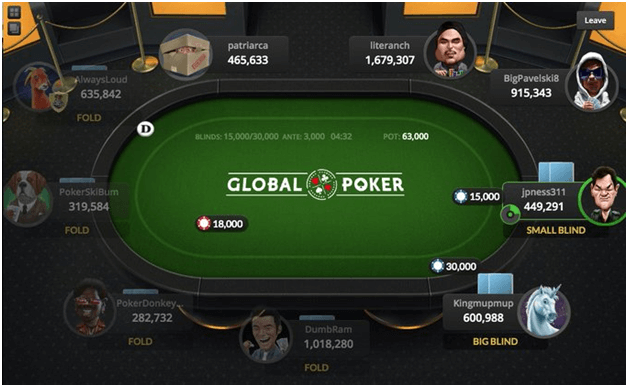 Global Poker Canada- Games to play