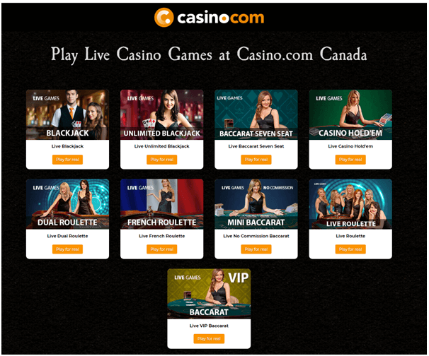 Casino .com Live casino