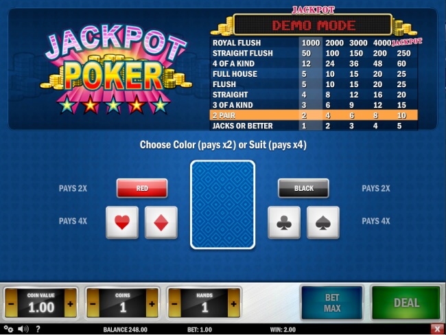 Best 4 Video Pokers with 4000+ Jackpot Coins to Win