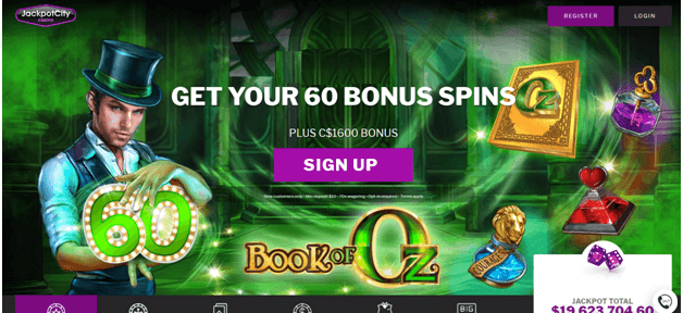 Jackpot city canada free spins