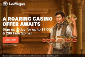 Leo Vegas Casino Book of Dead free spins