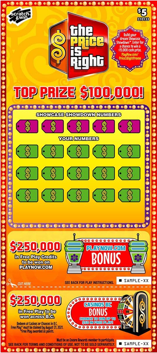 How to play the price is right scratchie at play now casino Canada- Rules of the game