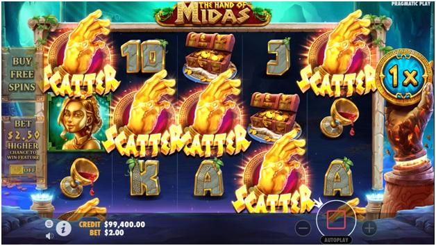 The hand of Midas- Winning combinations