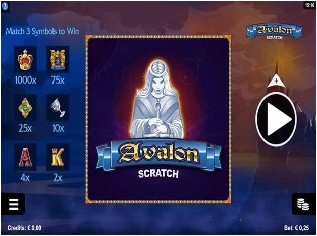 Avalon Scratch Card