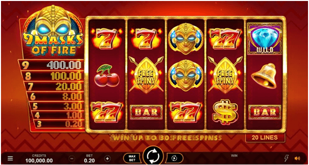 Masks of Fire slot