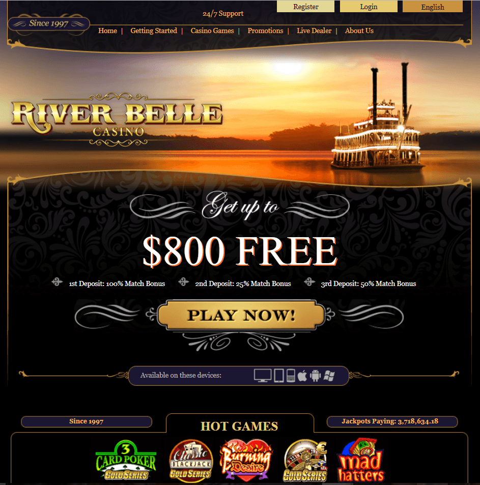 River belle casino canada keno