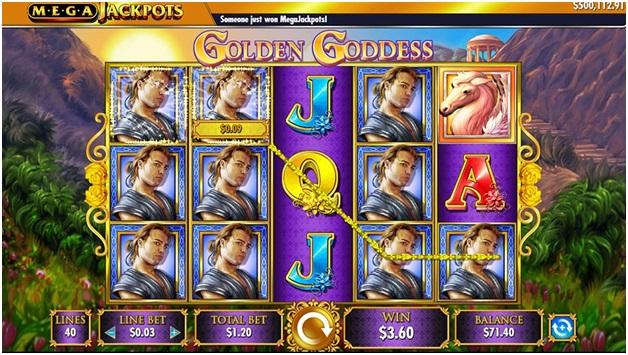 Mega Jackpots Golden Goddess - How to play