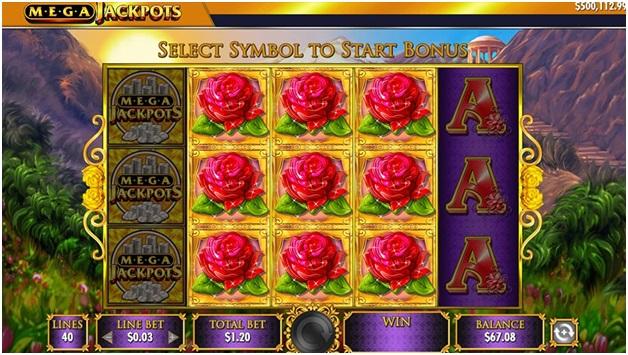 Mega Jackpots Golden Goddess slots game features