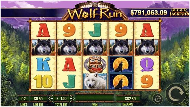 Mega Jackpots Wolf Run - Game symbols
