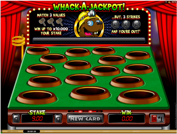 Whack a jackpot