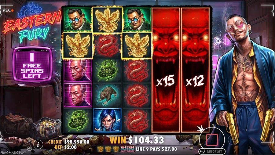 Eastern Fury Slots Scatter Symbols