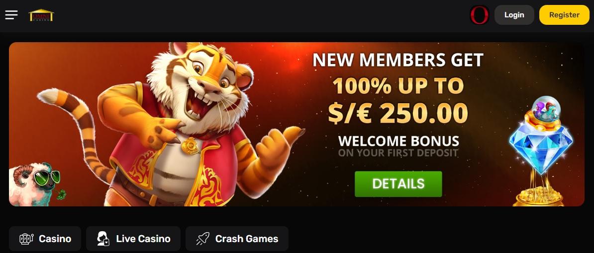 Omni Casino - Welcome Bonus
