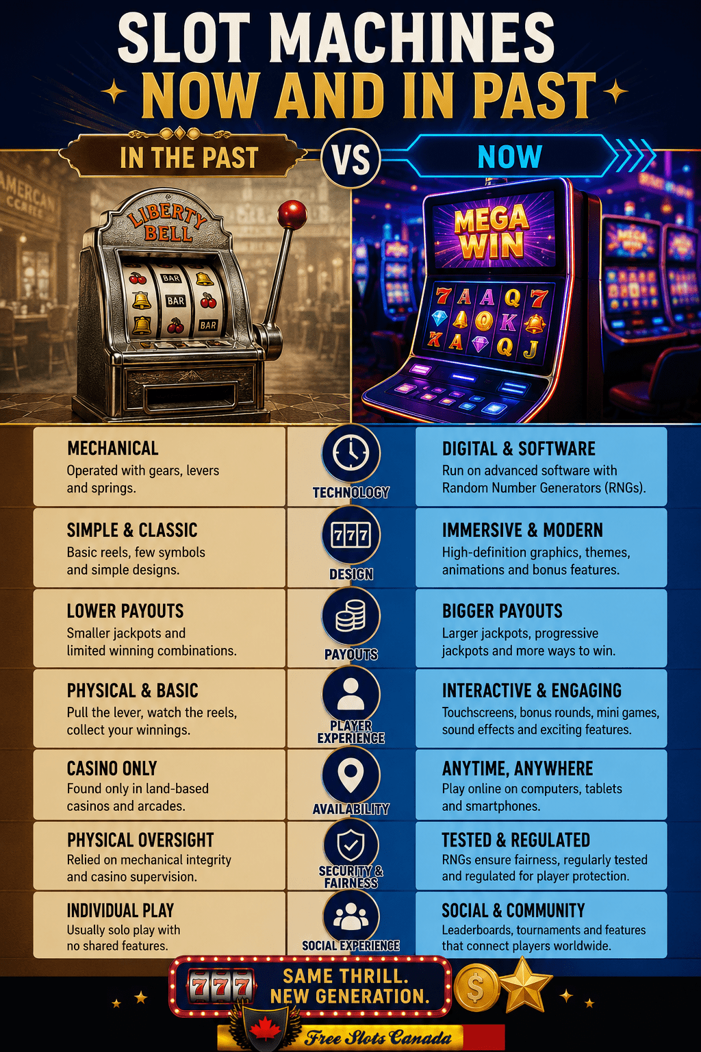 Slot Machines Now and Then